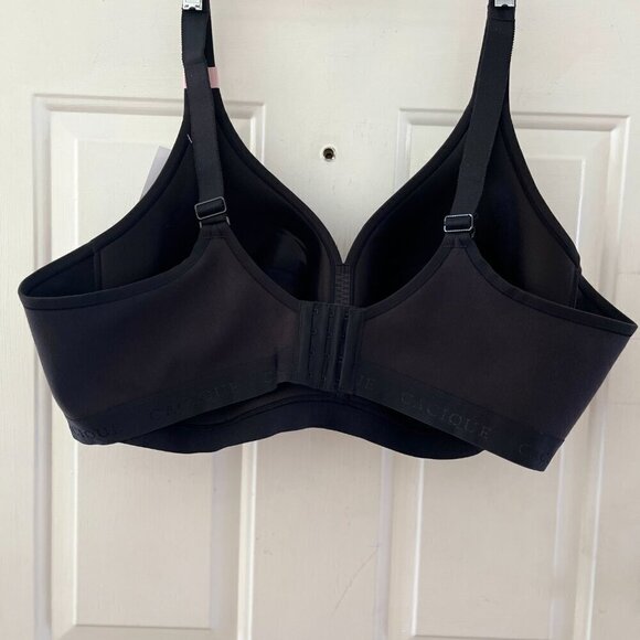 Cacique Woman's Plus-Size Black Lighty Lined No-Wire Bra Sz 50D - Picture 5 of 10